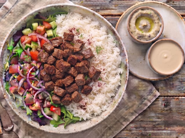 Kavurma Beef Bowl.