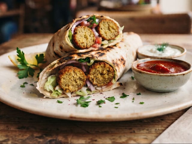 FALAFEL WRAP.