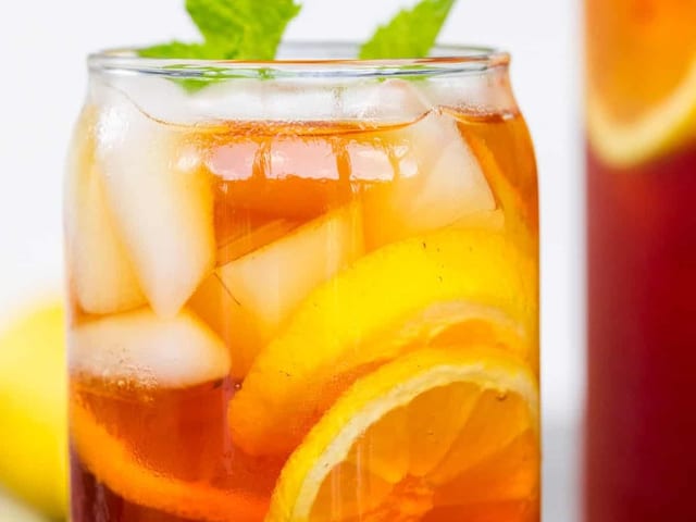 Ice Tea Fresh Brewed.