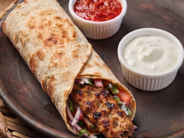 Chicken Adana Wrap.