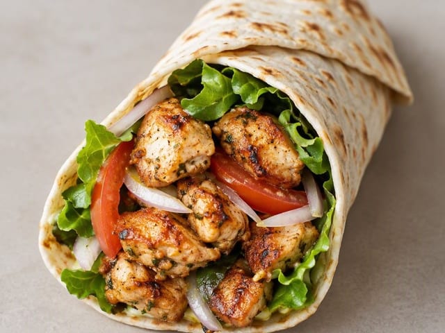 Chicken Shish Wrap.