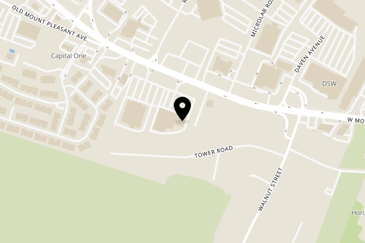 Map showing the location of Cinar Restaurant Cinar Mediterranean Restaurant on 575 W Mt Pleasant Ave in Livingston